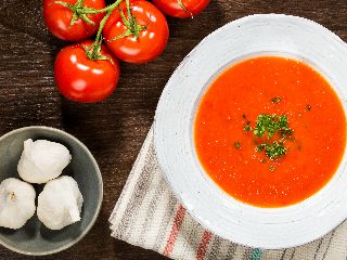 Tomato and basil soup
